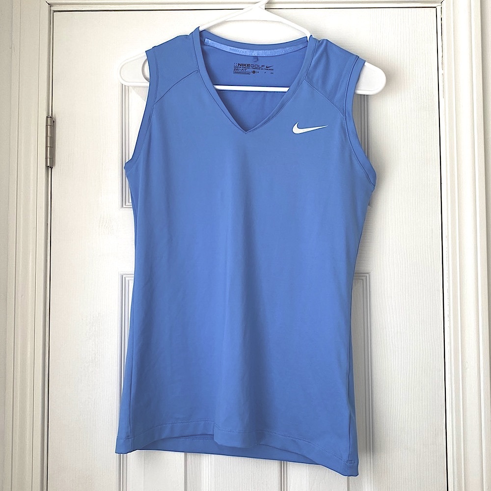 Nike Golf Sleeveless Dry-Fit Top Light Blue
